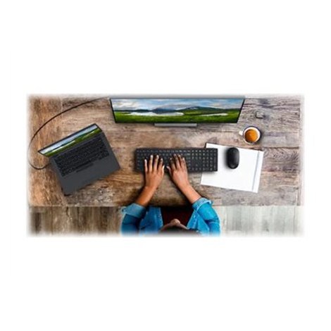 Dell KM5221W Pro | Keyboard and Mouse Set | Wireless | Ukrainian | Black | 2.4 GHz - 8